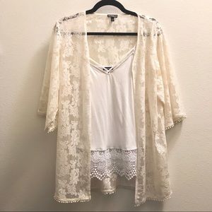 Lace Kimono Top